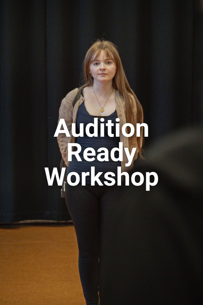 A girl smiles at a camera off screen. Click on this image to learn more about the Audition Ready Course.