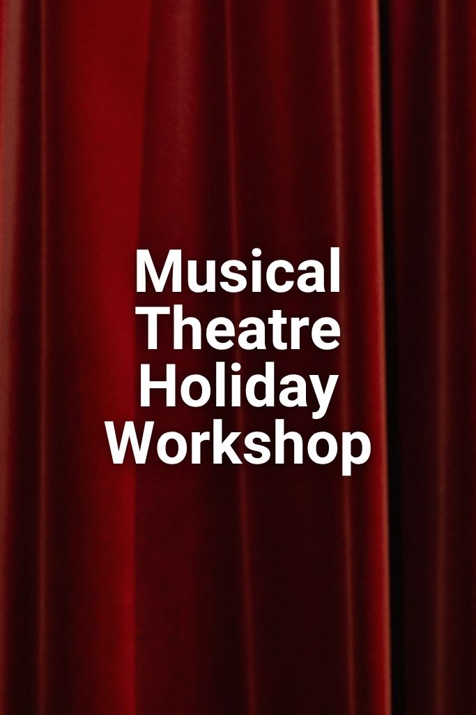 A red curtain. Click on this image to learn more about the Musical Theatre Holiday Workshop.